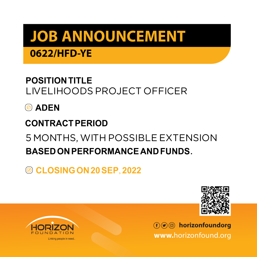 Livelihoods Project Officer